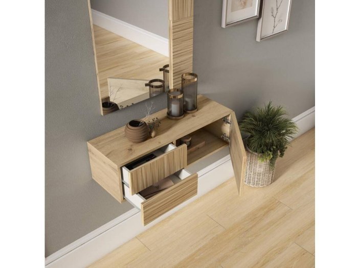 Recibidor con consola y espejo modelo...