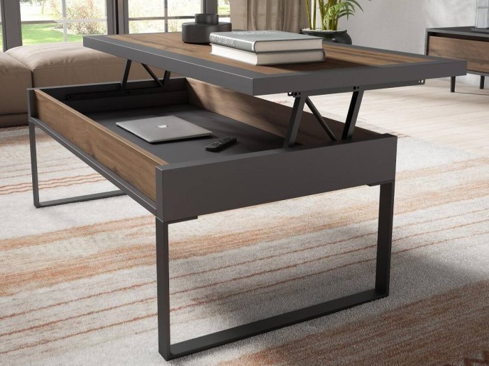 Mesa centro elevable modelo VIRGINIA