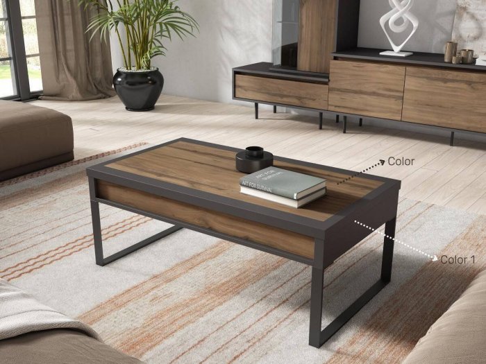 Mesa centro elevable modelo VIRGINIA