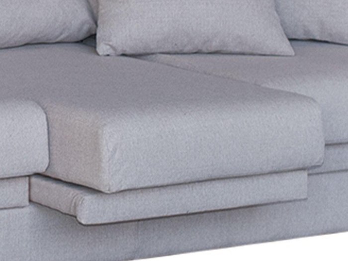 Sofá 4 plazas Fora con pouffs laterales