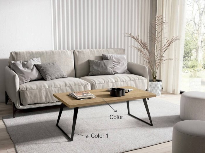 Mesa de centro fija modelo SOLEDAD