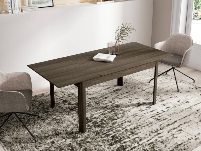 Mesa extensible con esquinas redondas...