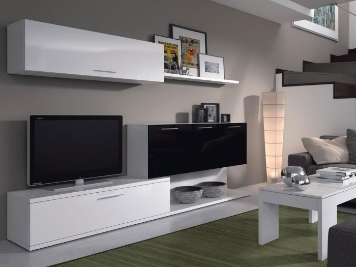 Mesa centro elevable Aba en blanco