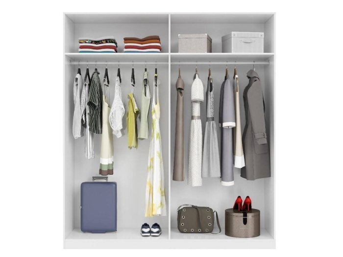 Armario de habitación de 4 puertas Boa