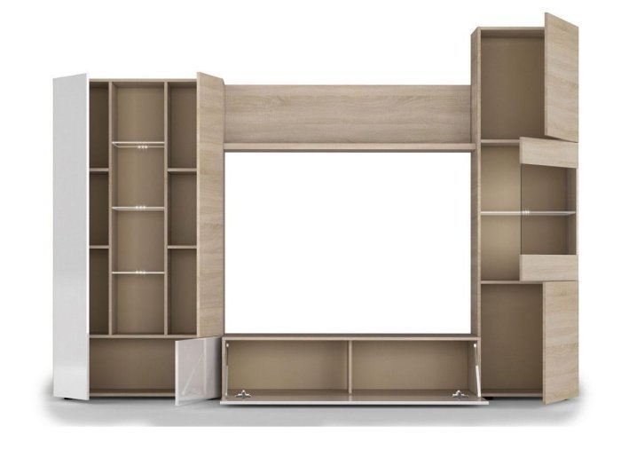 Apilable de salón Voga color roble y...