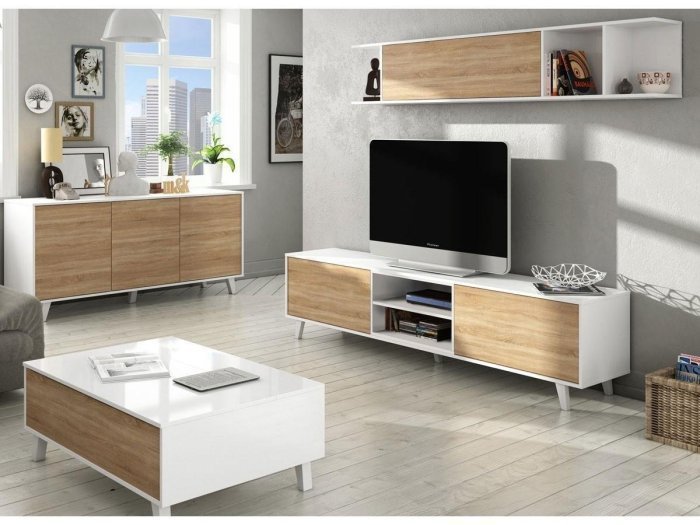 Mueble de Tv Kopa con vitrina