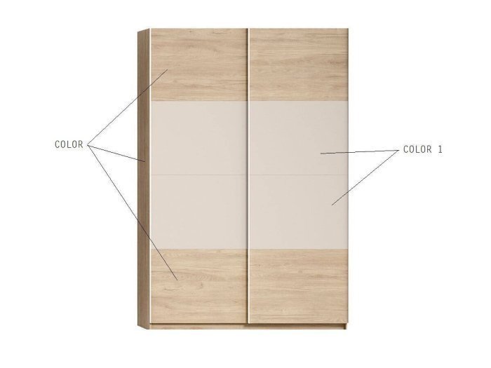 Armario 2 puertas correderas Tor Star