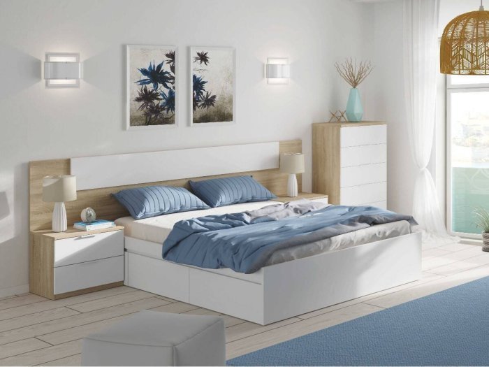 Conjunto Cabecero y mesitas modelo...