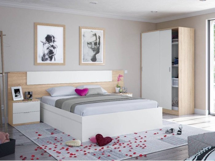 Conjunto Cabecero y mesitas modelo...