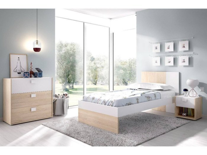 Cama individual básica modelo MENTA