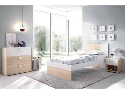 Cama individual básica modelo MENTA