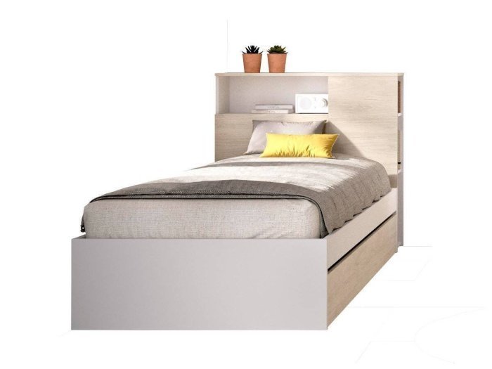 Cama con cabecero y arrastre modelo...