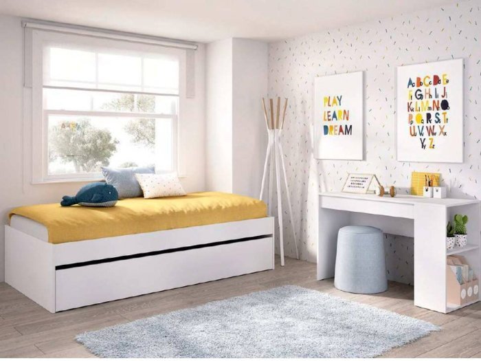 Cama nido con arrastre...