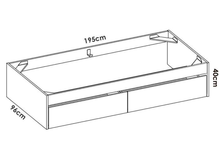 Cama nido con dos cajones modelo MENTA
