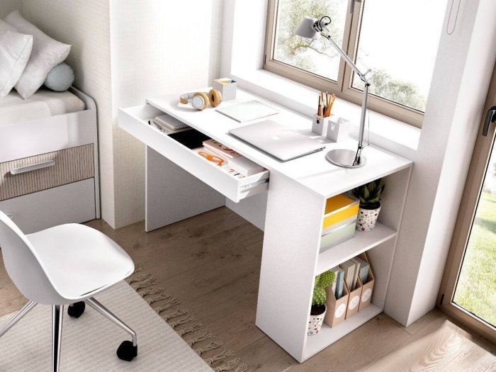 Escritorio juvenil con cajón y...