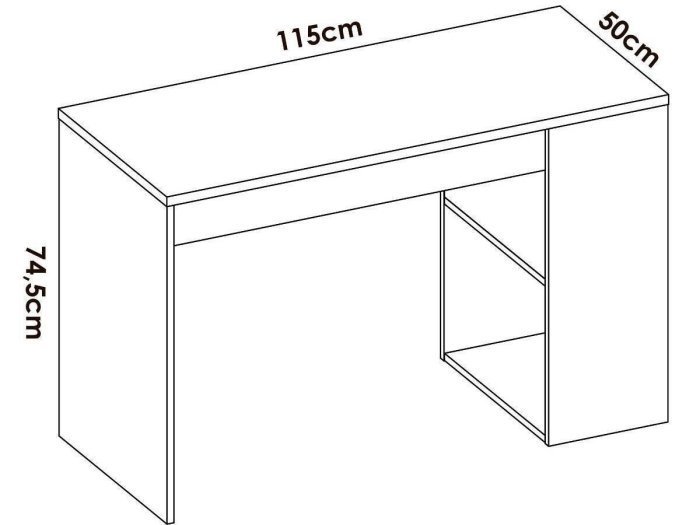 Escritorio juvenil con cajón y...