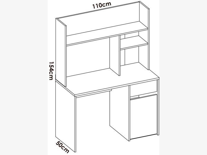Escritorio con altillo modelo MENTA