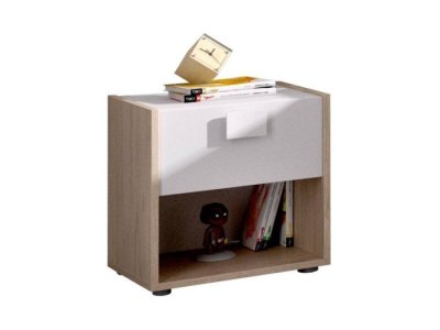 Mesita 1 cajón y hueco modelo MENTA