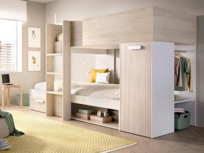 Cama tren con cajones modelo MENTA