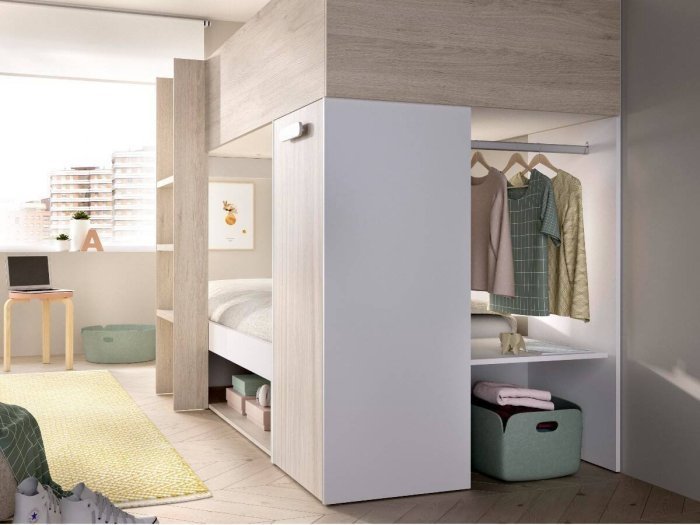 Cama tren con cajones modelo MENTA