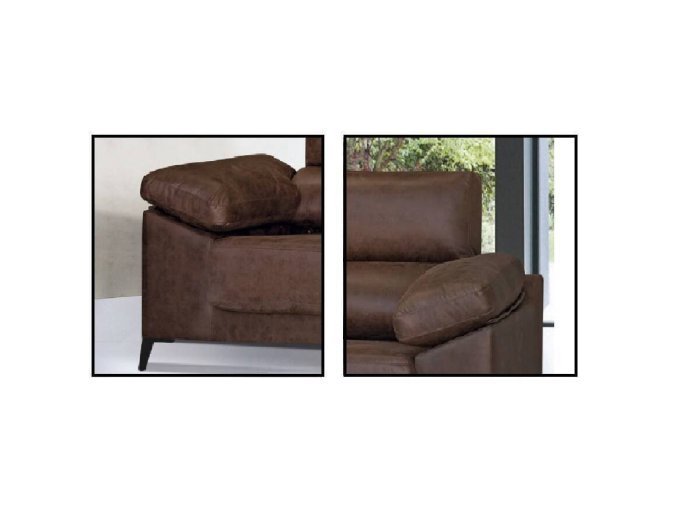 Sofá 2 plazas de asientos deslizantes...