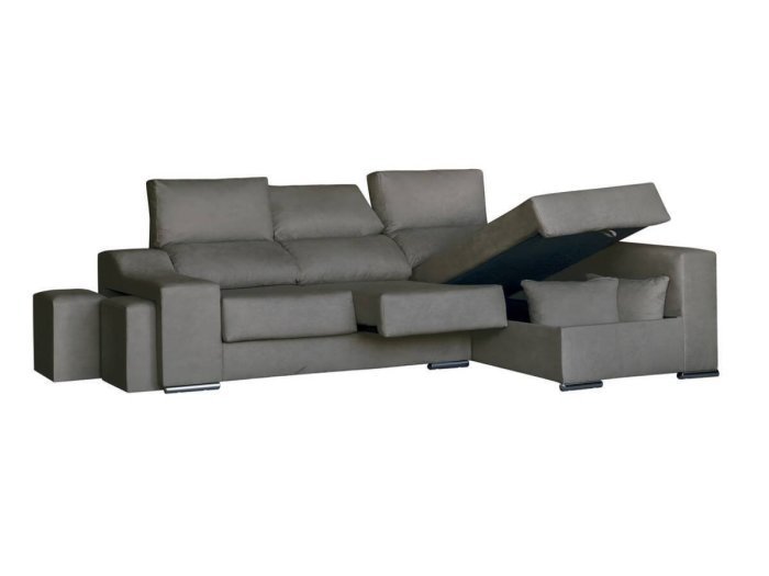 Sofá chaisselongue con arcón modelo...