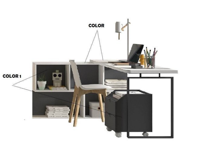 Escritorio juvenil para adolescentes...