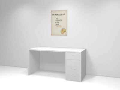 Escritorio con cajonera a medida modelo BIBIANA