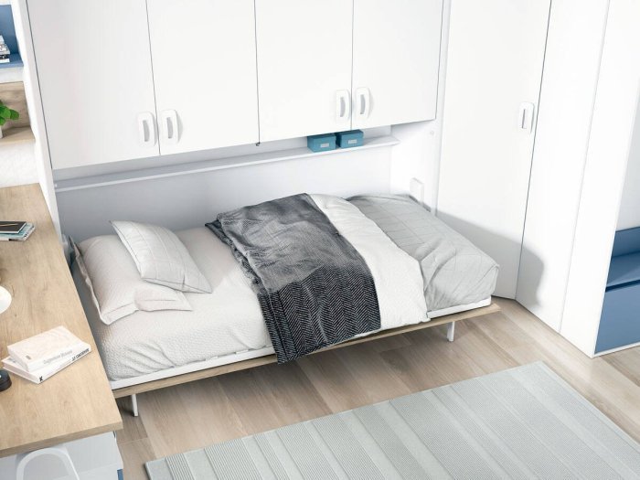 Cama abatible Susan con armarios