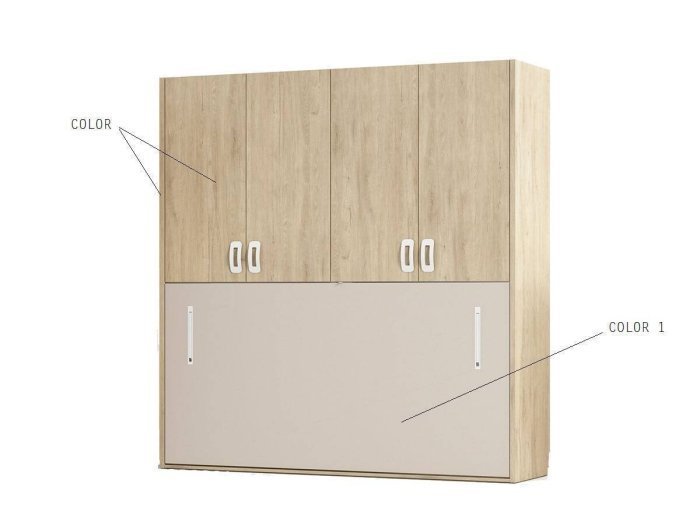 Cama abatible Susan con armarios