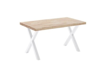 Mesa comedor fija Nagore roble-blanco