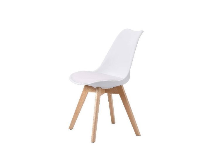 Silla de comedor modelo MILANO blanca