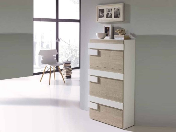 Zapatero 3 puertas Franjas