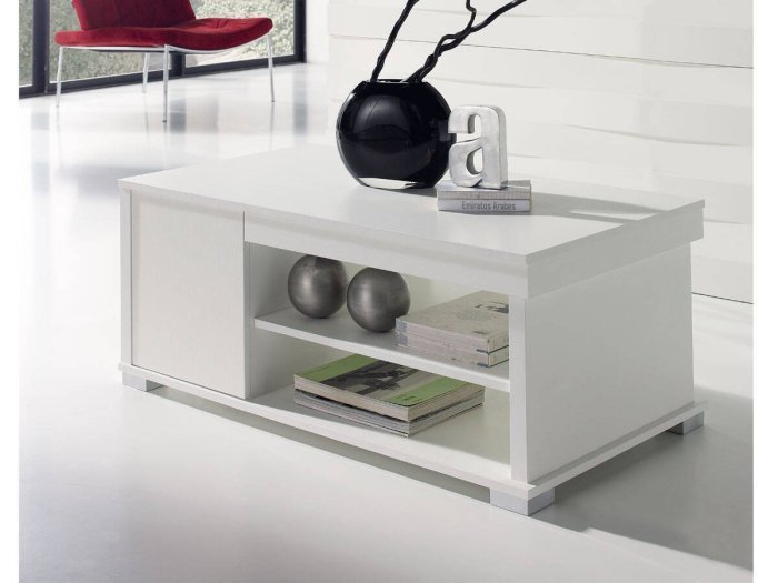 Mesa centro elevable Botellero