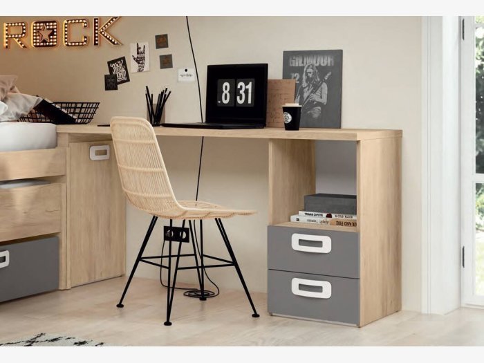 Mesa de estudio con arcón Bon