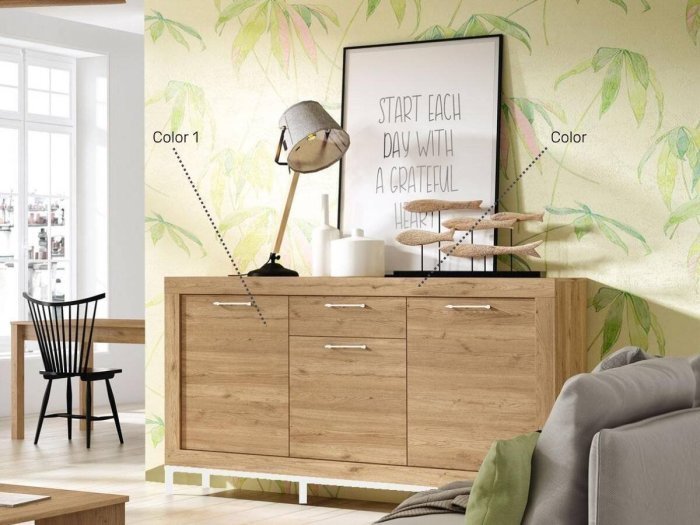 Aparador 3 puertas 1 cajón modelo...