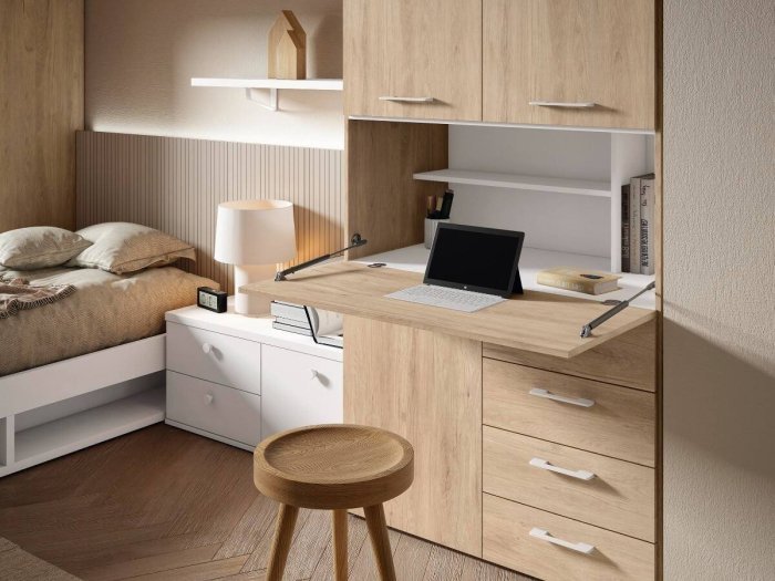 Armario con escritorio...