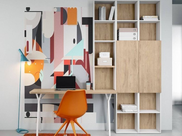 Estanteria alta con puerta ancho 60...