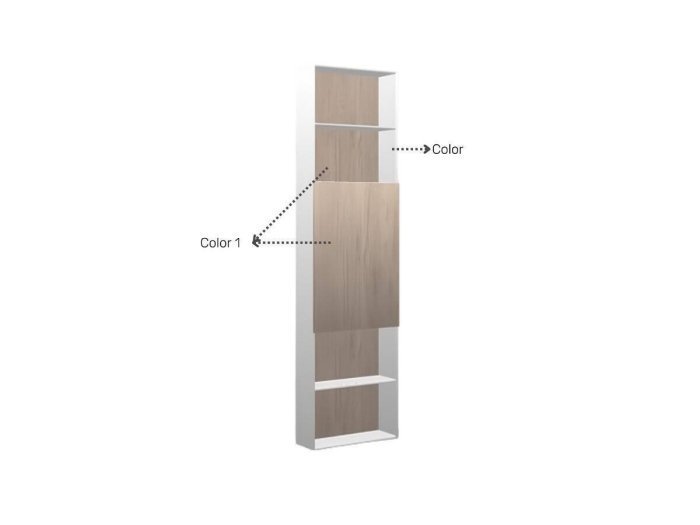 Estanteria alta con puerta ancho 60...