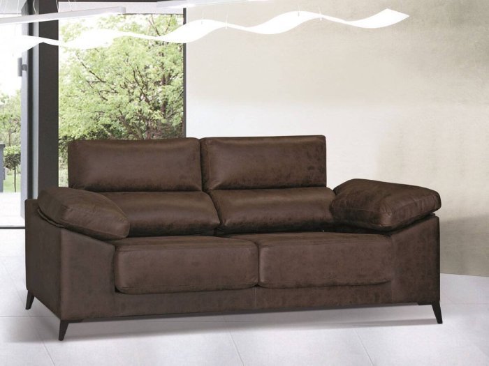 Sofá 2 plazas de asientos deslizantes...