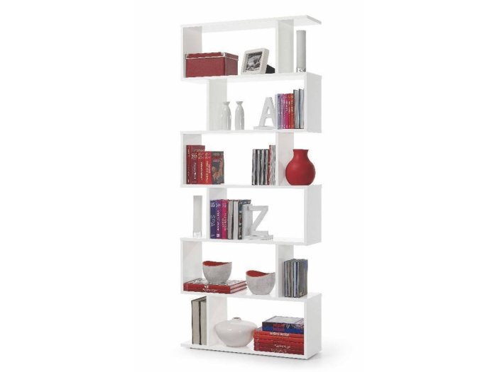 Estantería de salón Loft alta blanca