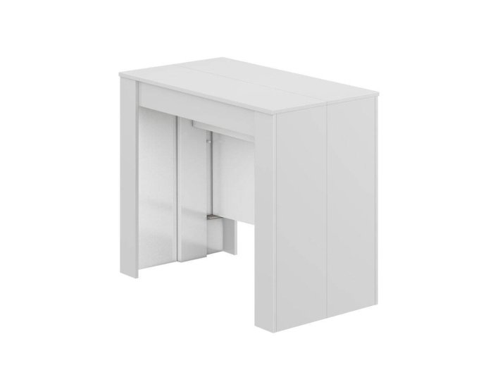 Mesa tipo consola blanca convertible Dina 2