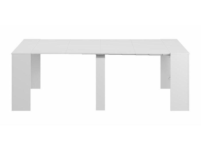 Mesa tipo consola blanca convertible Dina
