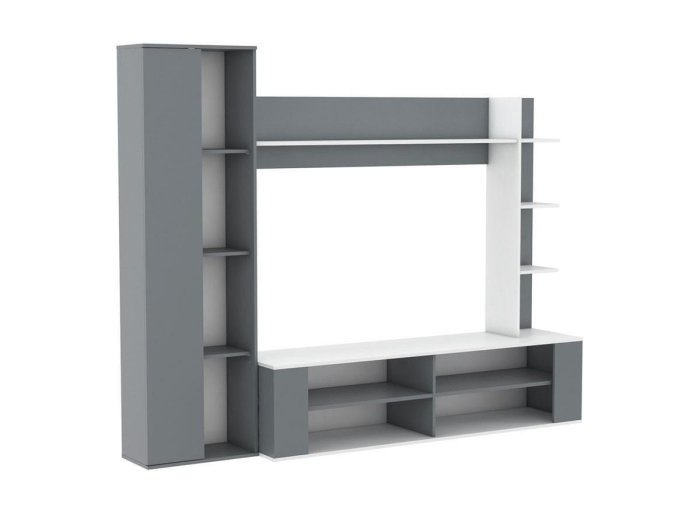 Mueble modular de salón con estantería Ernest