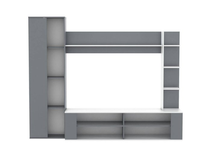 Mueble modular de salón con estantería Ernest
