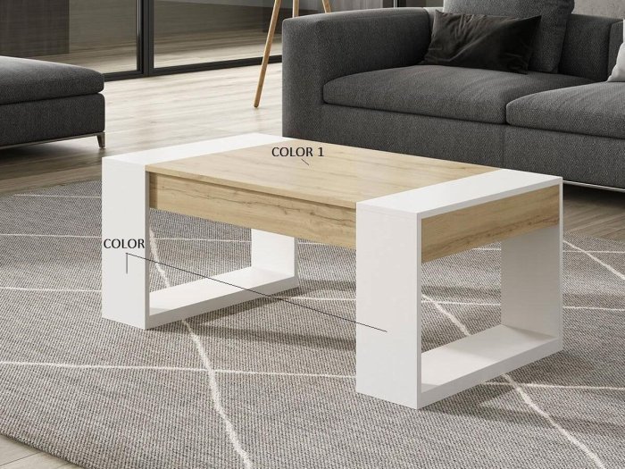 Mesa centro elevable Sunta