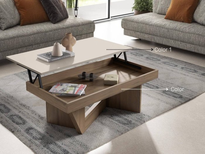Mesa centro elevable Gente
