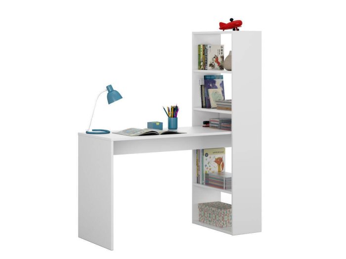 Mesa de ordenador Roy con estanteria lateral 2