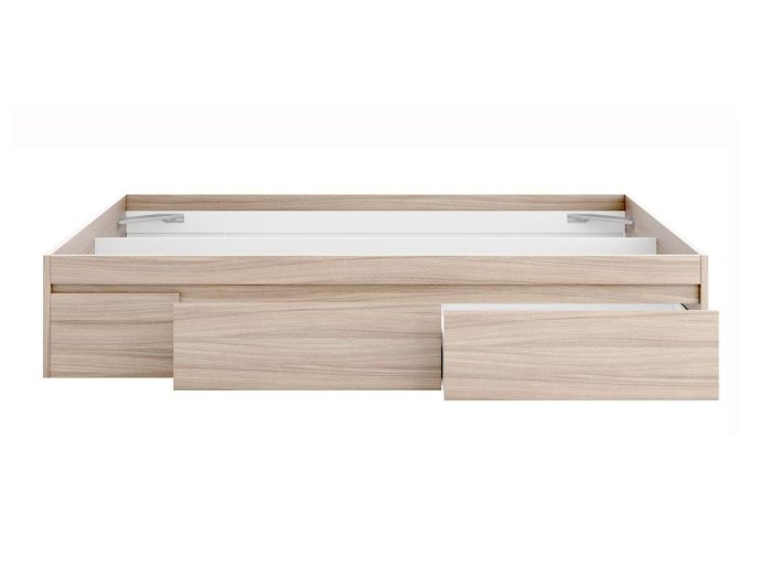 Bañera cama Vetro con cajones laterales roble