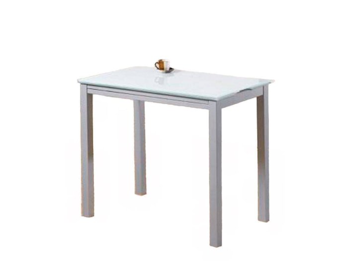 Mesa extensible cristal Venecia blanca 2